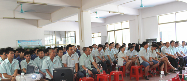 2015年8月25，興順公司管理升級誓師大會召開